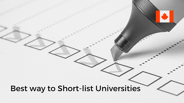 Best way to Short-list Universities when Applying for an Undergraduate Degree in Canada