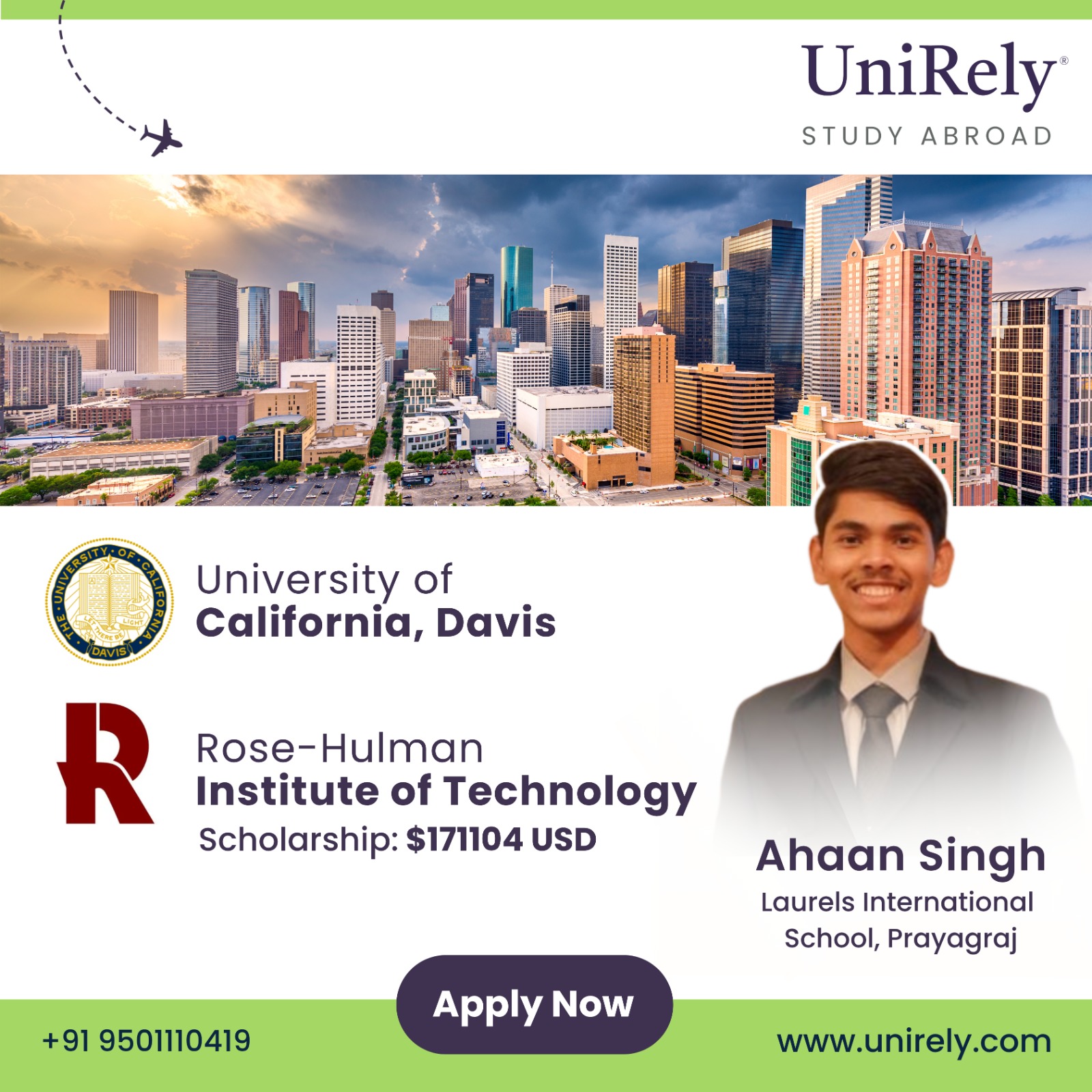 UC Davis acceptance rate admission success story with scholarship and student profile