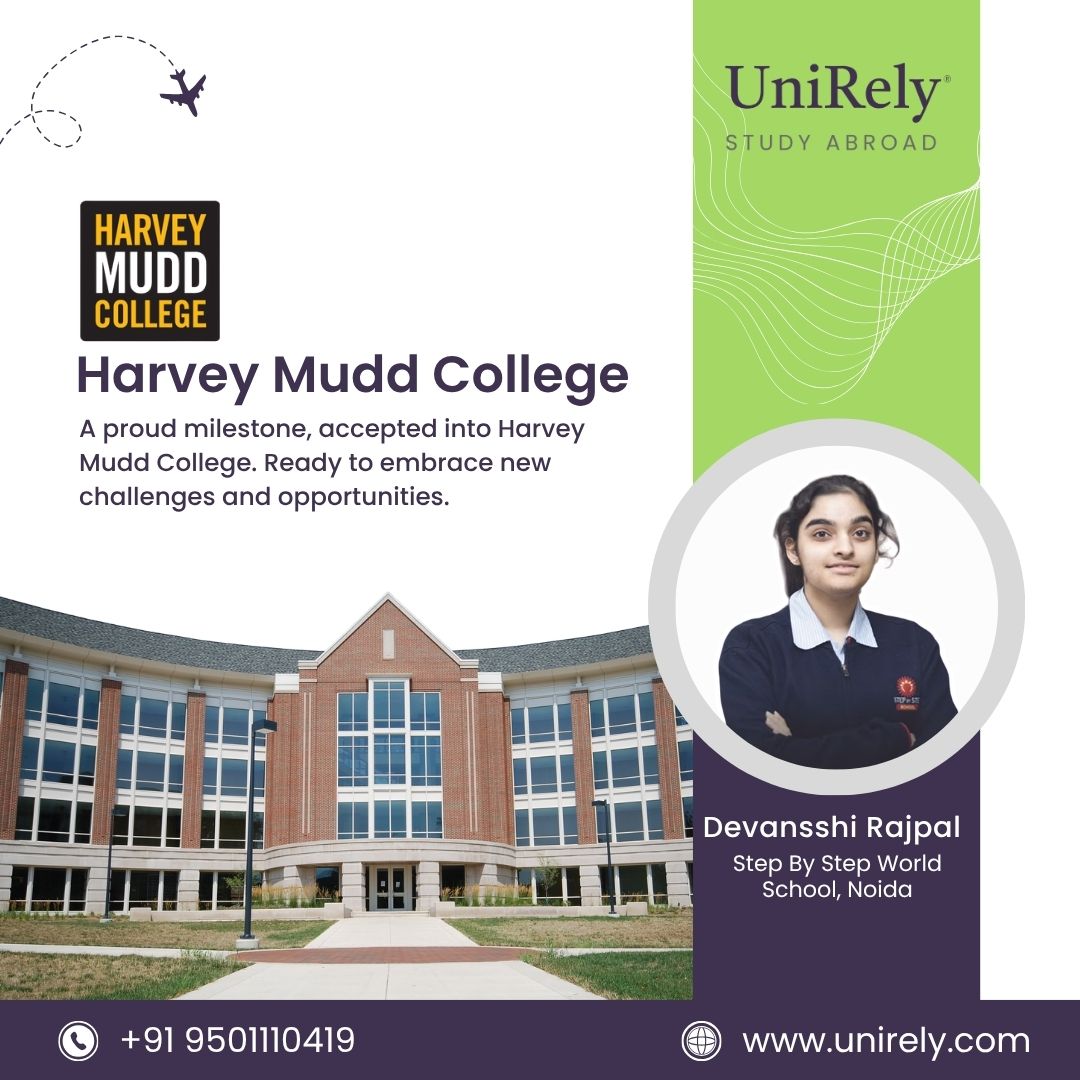 Harvey Mudd acceptance rate student success story with admission and scholarship details