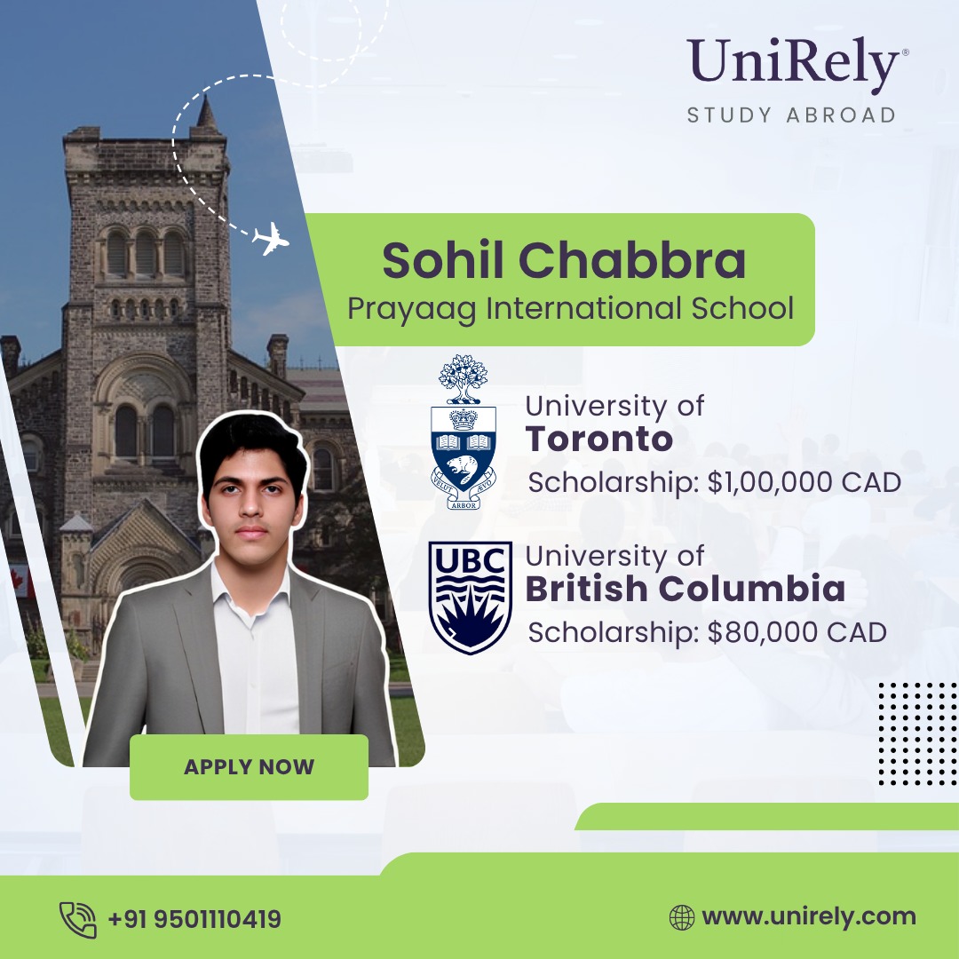 University of Toronto and UBC scholarships Indian student Canada study abroad