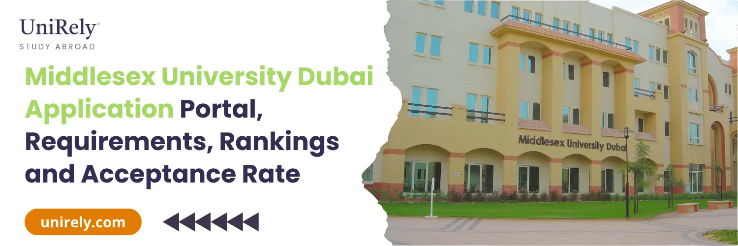 Middlesex University Dubai Application portal, admission requirements, rankings and acceptance rate for international students